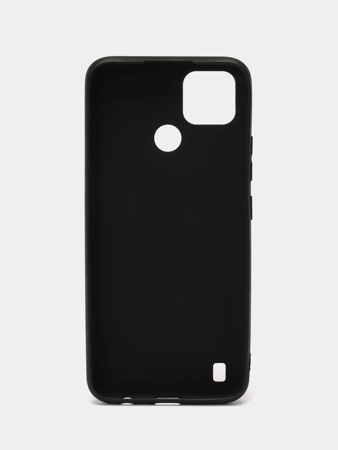 Черный чехол силиконовый на Realme C21Y, матовый