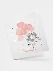 Розовый открытки закрытки "Мечтай!", складные, миниатюрные