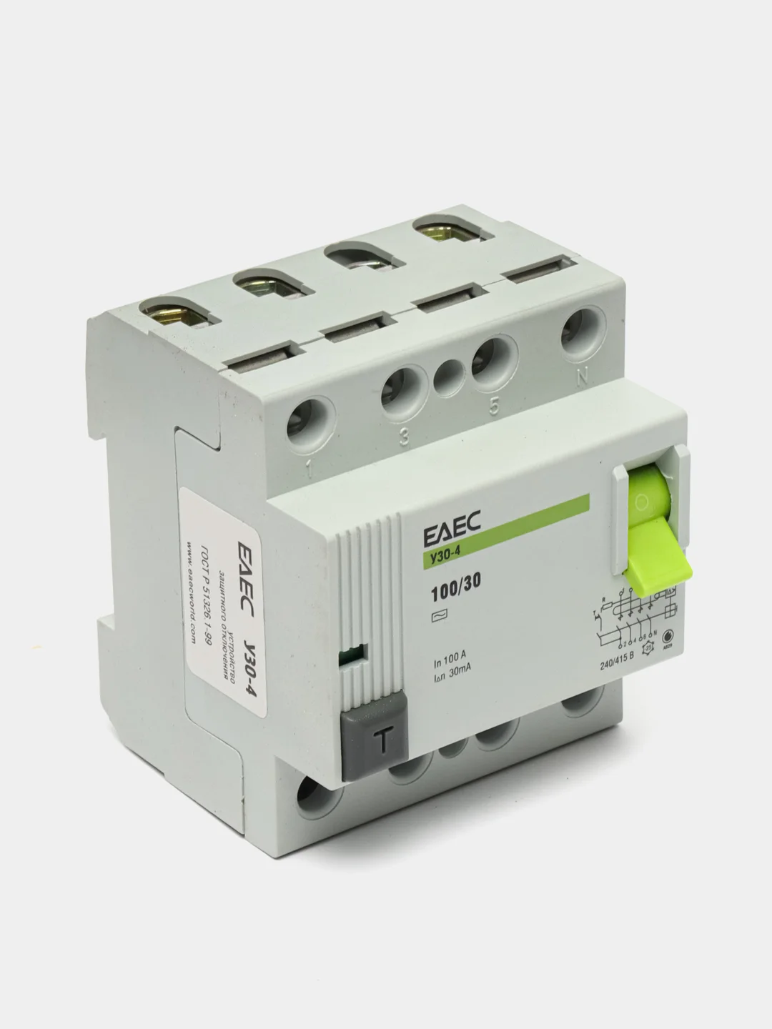 УЗО 100A 30mA 4р EAEC - Автомат дифференциальной защиты
