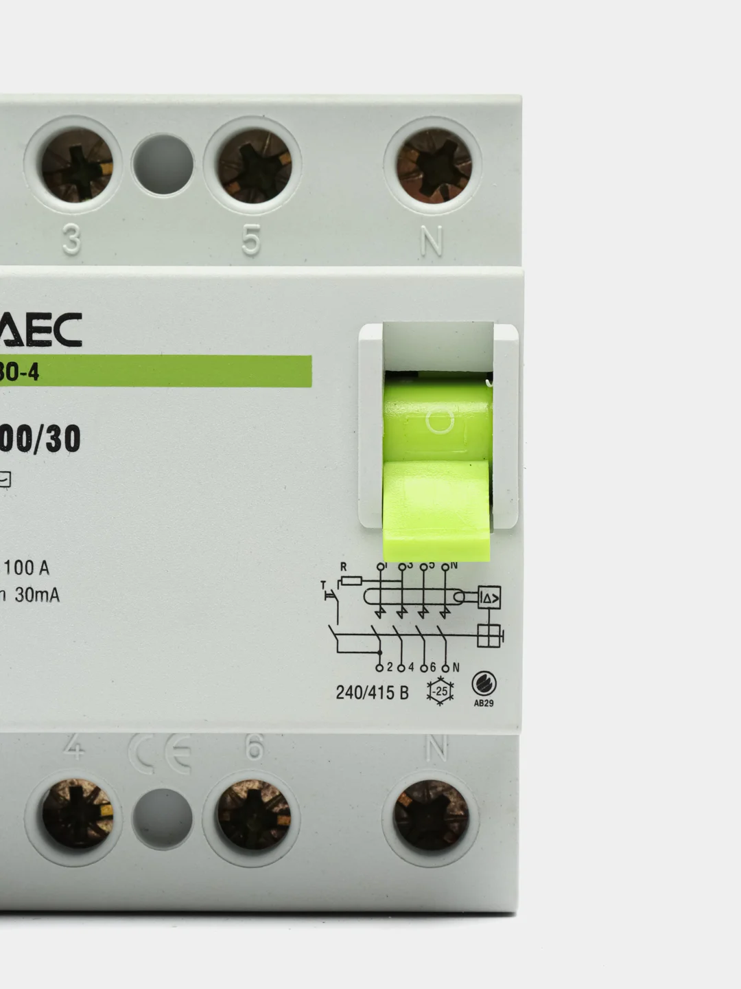 УЗО 100A 30mA 4р EAEC - Автомат дифференциальной защиты