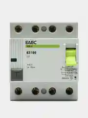 УЗО 63A 100mA 4р EAEC- Автомат дифференциальной защиты