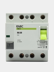УЗО 80A 30mA 4р EAEC- Автомат дифференциальной защиты