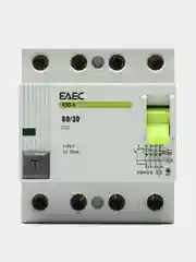 УЗО 80A 30mA 4р EAEC- Автомат дифференциальной защиты