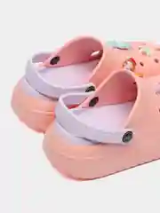 Розовый сабо женские, с джибитсами