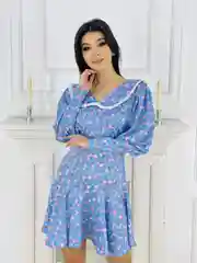 Платье женское с воротником