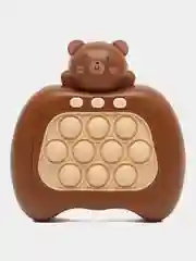 Коричневый электронный поп ит, интерактивная игрушка антистресс Pop it