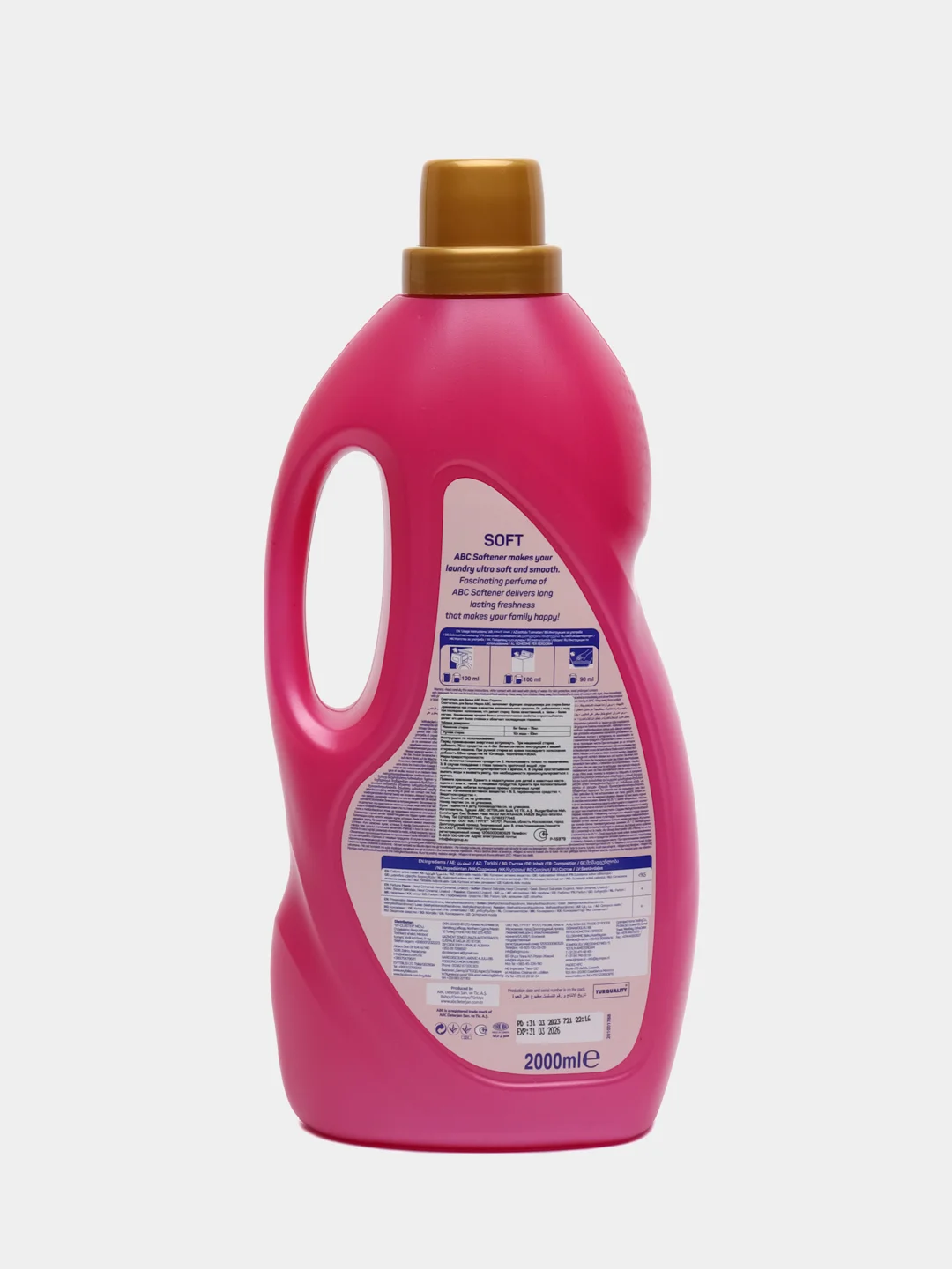 Кондиционер-смягчитель для белья АВС розы Страсти, 2000 ml