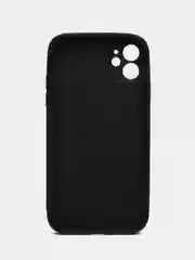 Черный чехол для iPhone 11, со стеклянной панелью, защита камеры