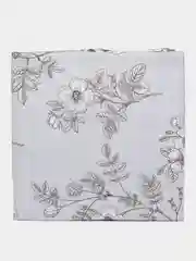 Серебряный комплект постельного белья 2 СПАЛЬНЫЙ Хлопок / Сатин Хоум Текстиль / Евро 1,5 СП
