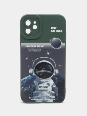 Чехол на айфон 11, с принтом, космос, астронавт, Космонавт, 2 принта, чехол для iPhone 11
