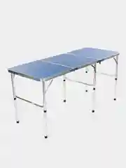 Голубой стол, 150 х 60 х 70 см, алюминиевый, туристический, складной