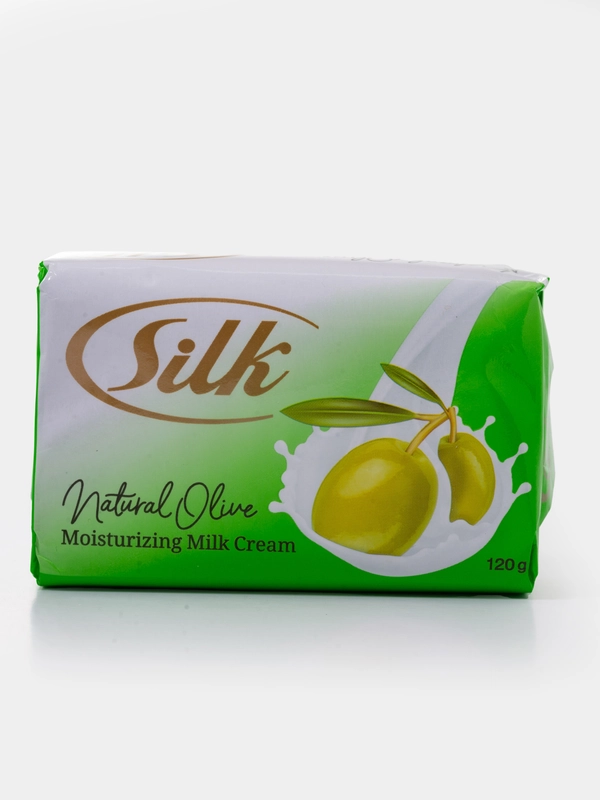 Silk 120 грамм мыло туалетное, с содержанием крема, олива, дерево ши, морские минералы, орхидея