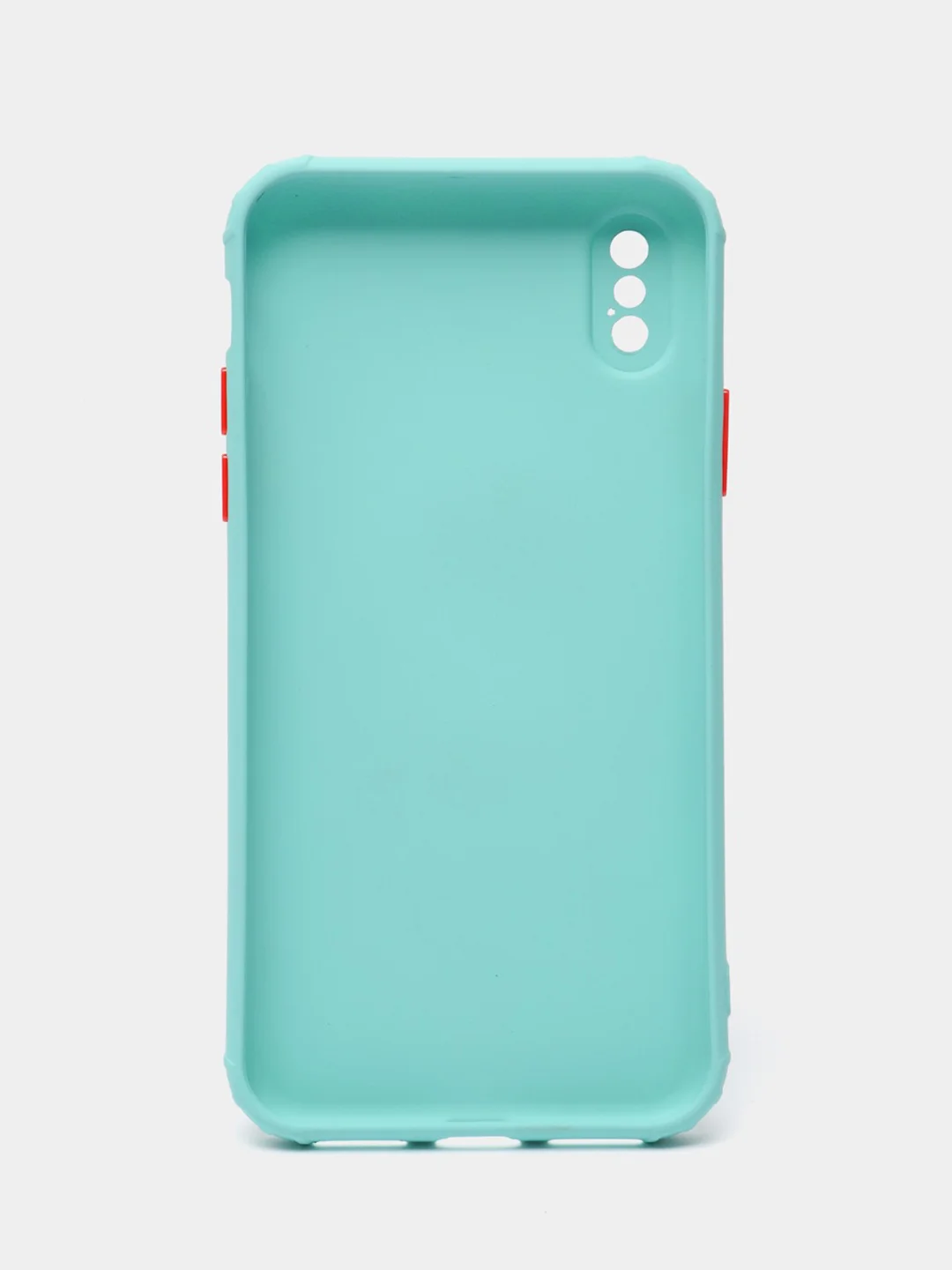 Бежевый чехол iPhone X / Xs силиконовый противоударный цветной матовый