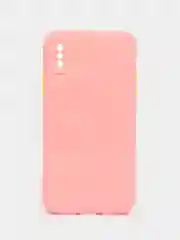 Розовый чехол iPhone X / Xs силиконовый противоударный цветной матовый