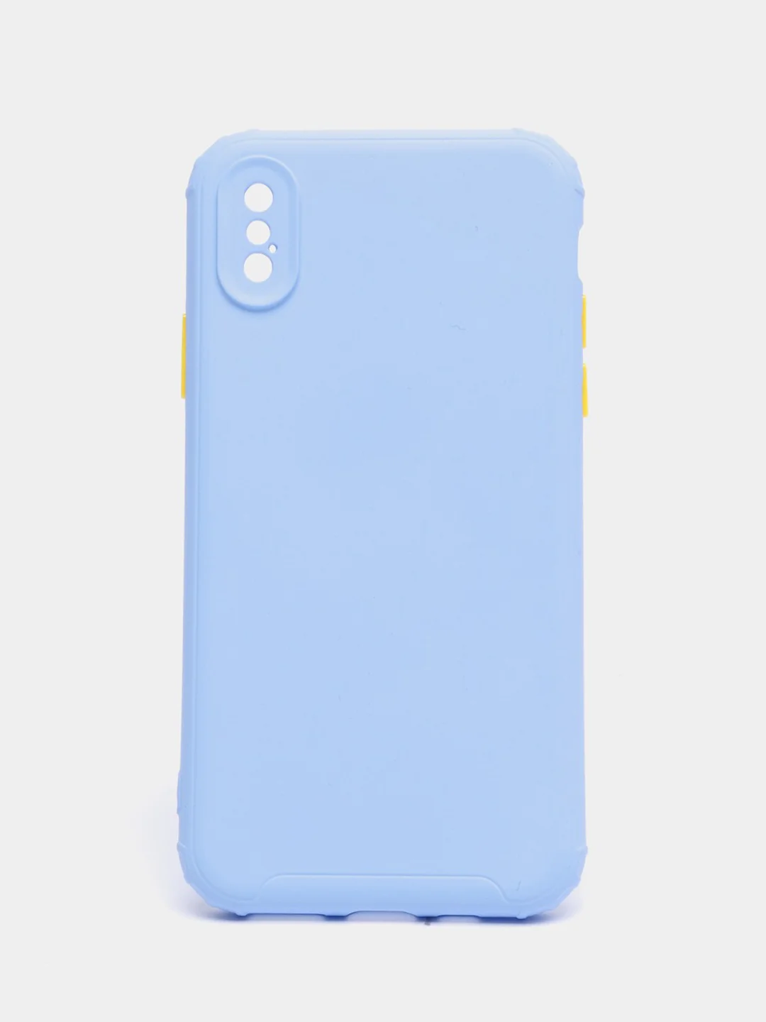 Небесно-голубой чехол iPhone X / Xs силиконовый противоударный цветной матовый