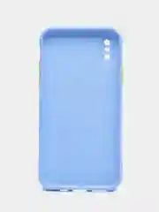 Небесно-голубой чехол iPhone X / Xs силиконовый противоударный цветной матовый