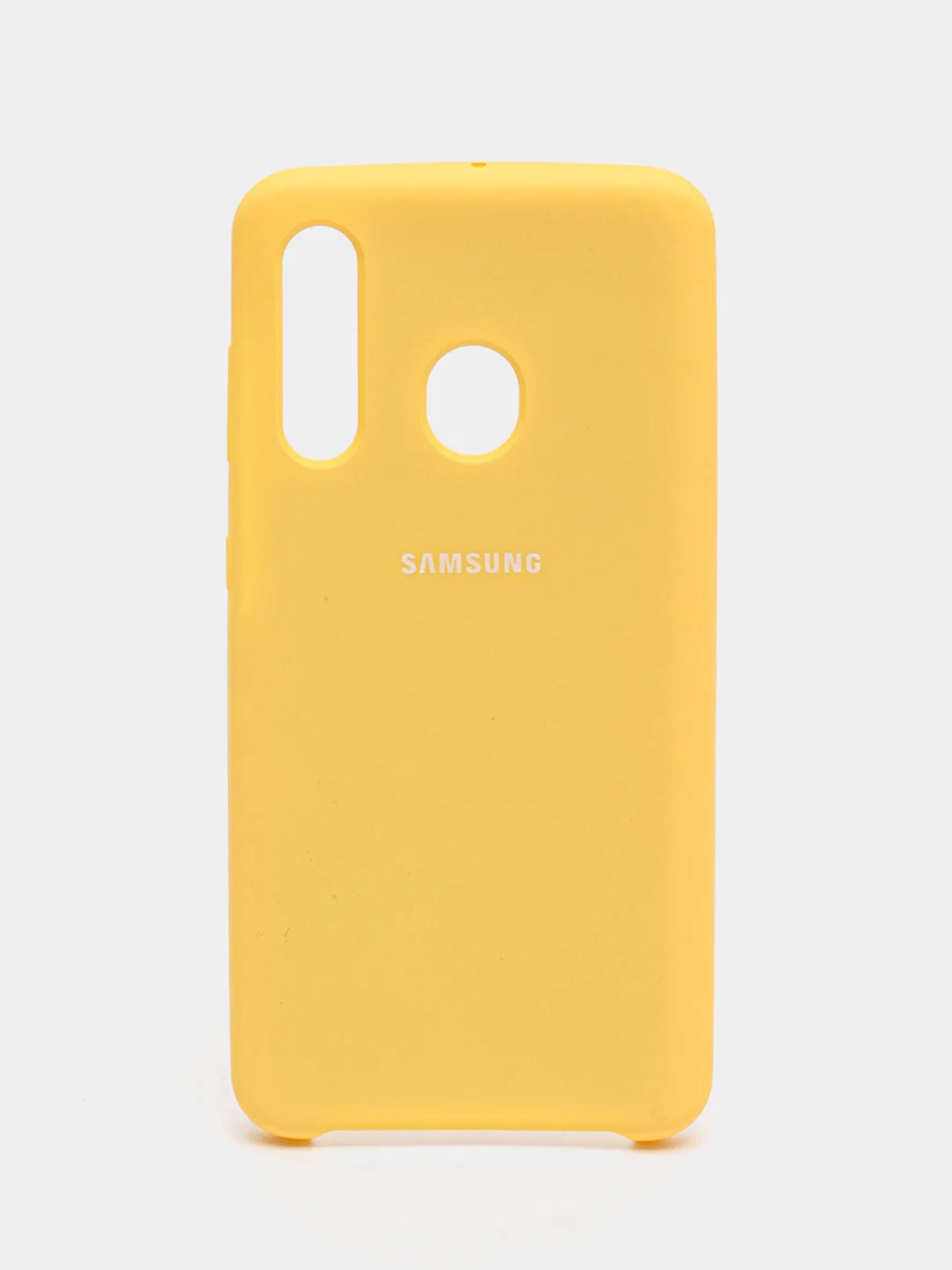 Желтый чехол силиконовый Silicone Cover Case для Samsung Galaxy A20S, A60, M40