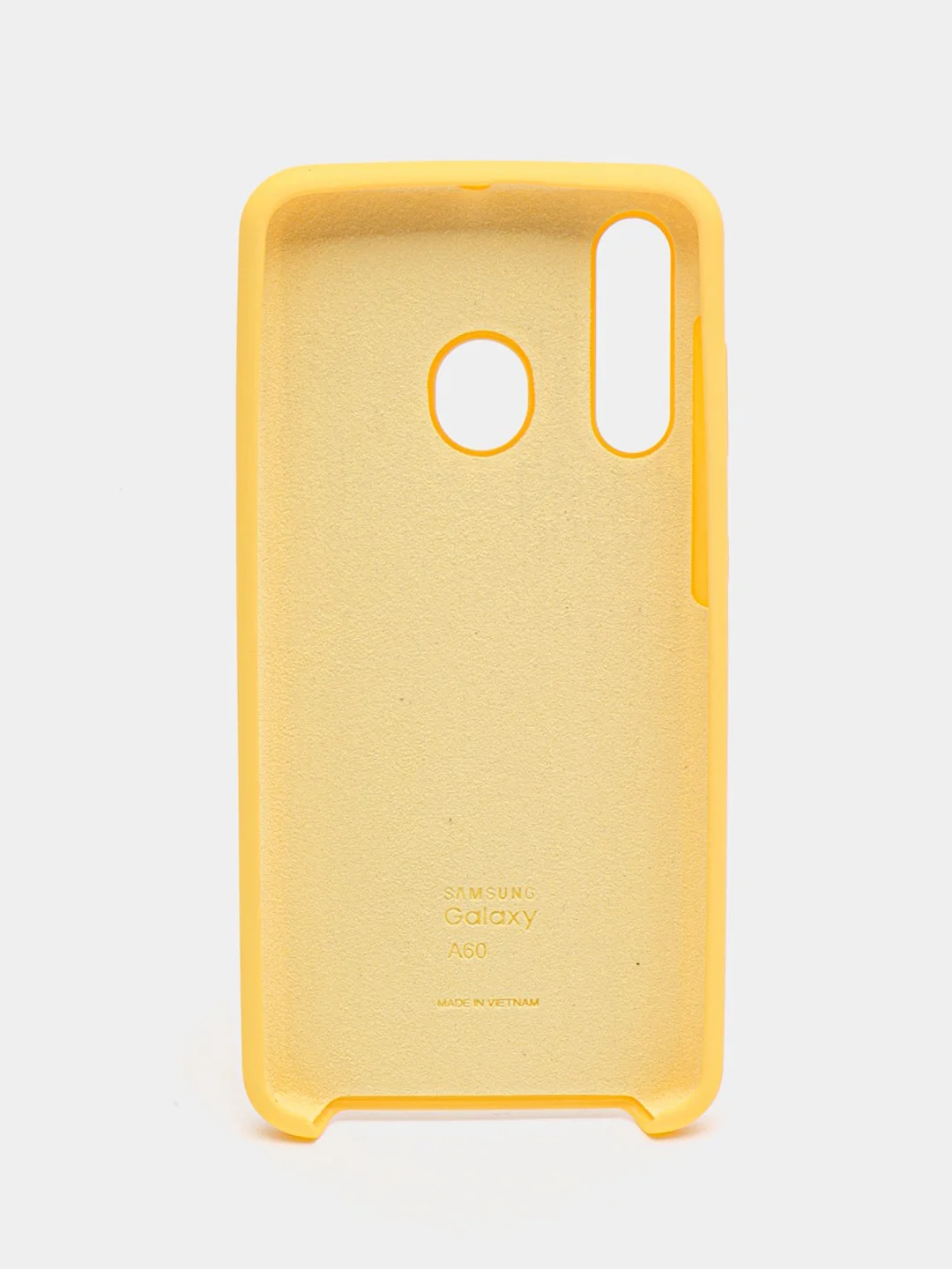 Желтый чехол силиконовый Silicone Cover Case для Samsung Galaxy A20S, A60, M40