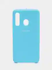 Голубой чехол силиконовый Silicone Cover Case для Samsung Galaxy A20S, A60, M40