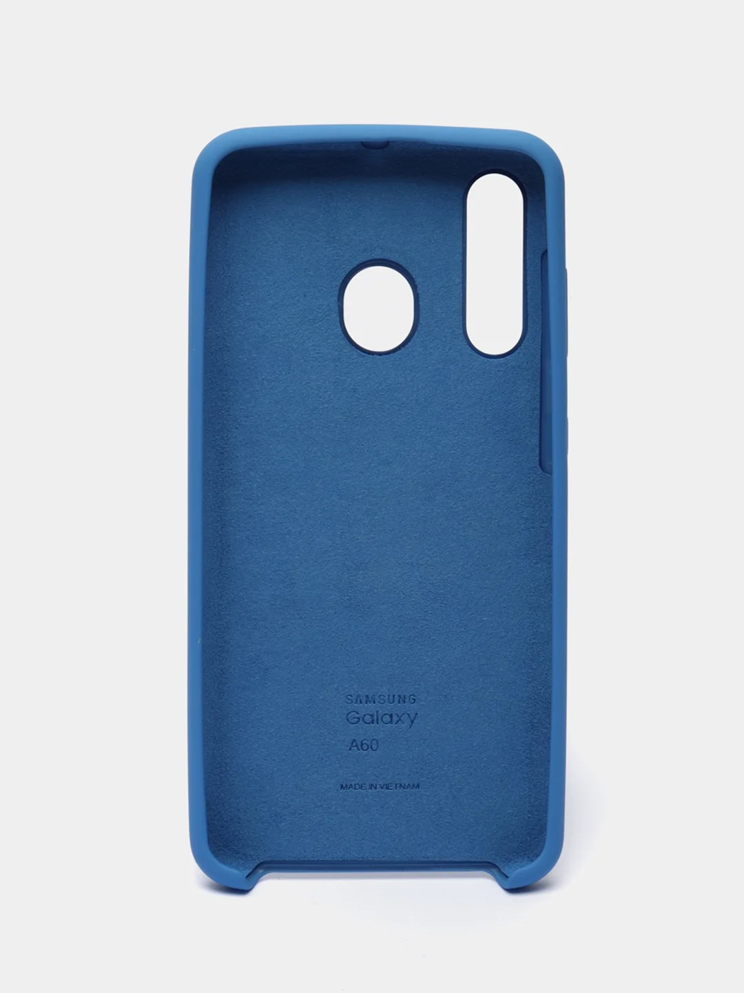 Синий чехол силиконовый Silicone Cover Case для Samsung Galaxy A20S, A60, M40