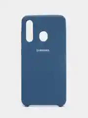 Темно-синий чехол силиконовый Silicone Cover Case для Samsung Galaxy A20S, A60, M40
