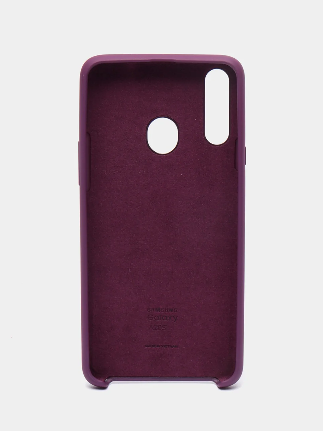 Пурпурный чехол силиконовый Silicone Cover Case для Samsung Galaxy A20S, A60, M40