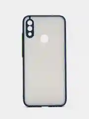 Синий чехол для Xiaomi Redmi Note 7 матовый пластиковый полупрозрачный