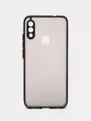Черный чехол для Xiaomi Redmi Note 7 матовый пластиковый полупрозрачный