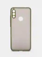 Хаки чехол для Xiaomi Redmi Note 7 матовый пластиковый полупрозрачный