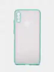 Голубой чехол для Xiaomi Redmi Note 7 матовый пластиковый полупрозрачный