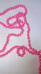 Фуксия бусы из искусственного жемчуга