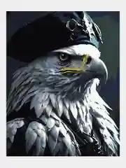 Картина по номерам на холсте с подрамником "Белый орел", 40*50