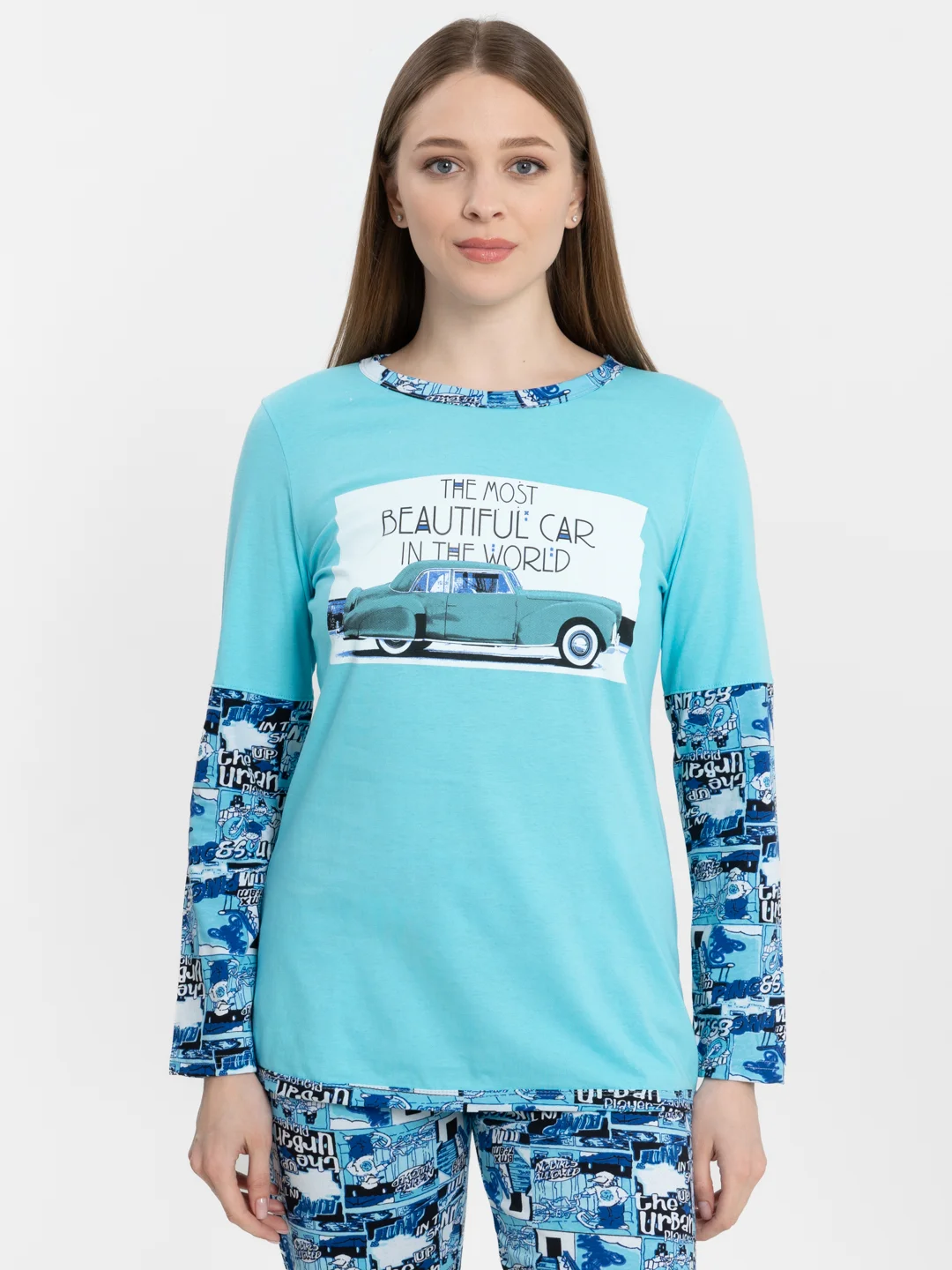 Бирюзовый пижама NS4526