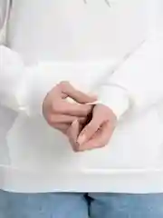 Белый худи женское