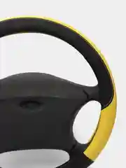 Желтый оплетка чехол на руль из эко-кожы