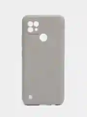 Серый чехол для Realme C21 силиконовый матовый, цветной