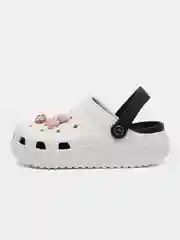 Белый сабо женские, с джибитсами
