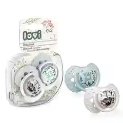 LOVI Wild Soul Пустышка силиконовая динамическая 0-3 месяцев, 2 штуки