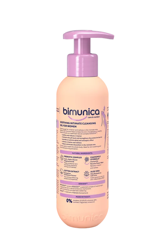 Bimunica Гель для интимной гигиены успокаивающий, 250 мл