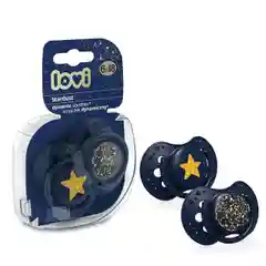 LOVI Stardust Пустышка силиконовая динамическая 6-18 месяцев, 2 штуки