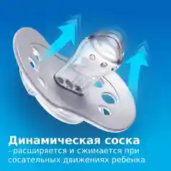 LOVI Buddy Bear Пустышка силиконовая динамическая 3-6 мес 2шт