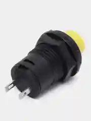 Кнопка DS-427 1.5A/250VAC с фиксацией желтая
