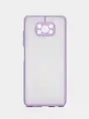 Лавандовый чехол для Xiaomi Poco X3 матовый пластиковый Сяоми Поко Х3