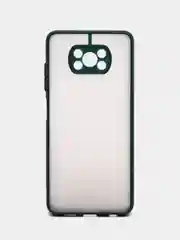 Лесной зеленый чехол для Xiaomi Poco X3 матовый пластиковый Сяоми Поко Х3