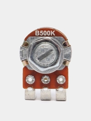Резистор №6 Торшерн. 500КОм с выкл. (мет. ручка шлиц)