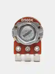 Резистор №6 Торшерн. 500КОм с выкл. (мет. ручка шлиц)