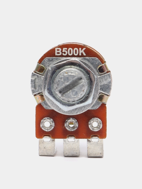 Резистор №6 Торшерн. 500КОм с выкл. (мет. ручка шлиц)