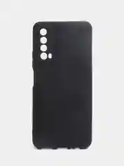 Угольный чехол на Huawei P Smart 2021, Хуавей П Смарт 2021 силиконовый цветной матовый