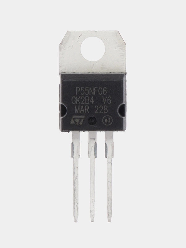Транзистор STP55NF06 (N-канал 60V 50A) TO-220AB (ST)