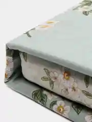 Мятный комплект постельного белья 2 СПАЛЬНЫЙ Хлопок / Сатин Хоум Текстиль / Евро 1,5 СП